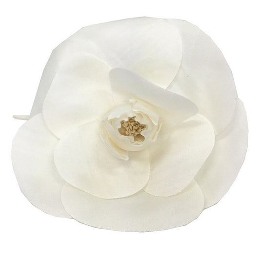 CHANEL Camellia Corsage Brooch White Chanel Women's Ceremony