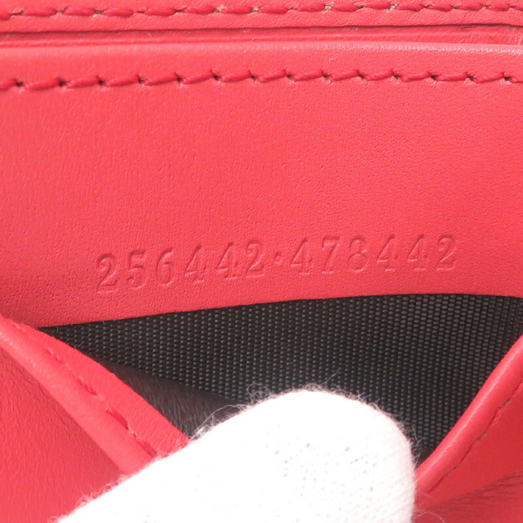 Gucci GG Supreme Mini Wallet, Women's Tri-fold 256442, Beige Leather