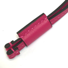 HERMES O'Kelly GM Pendant Necklace Swift Leather Women's Pink G-220125-25 — New - Store Return