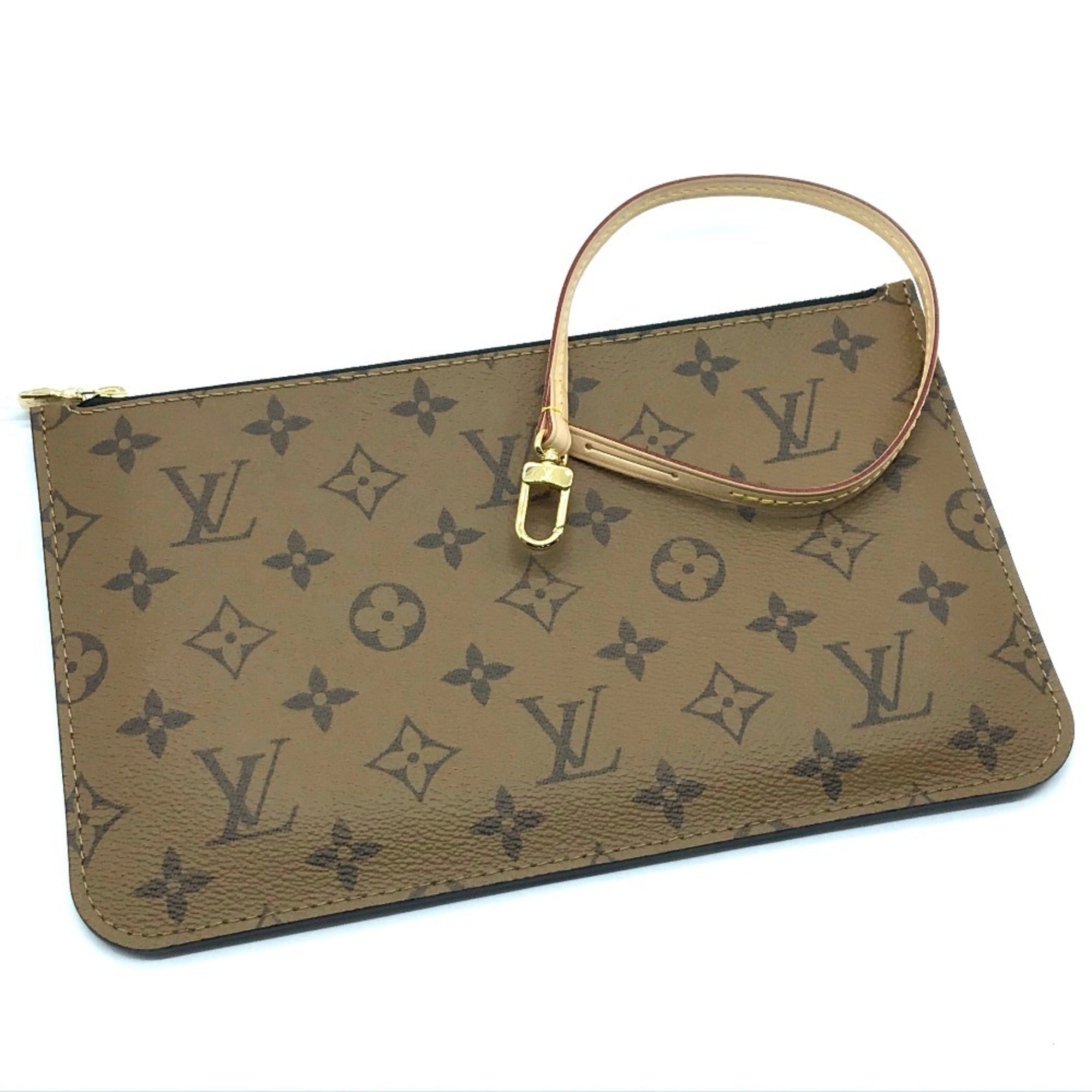 LOUIS VUITTON M45198 Monogram Reverse Video Print Carry It Shoulder Bag Tote Canvas Women's Brown — New - Store Return