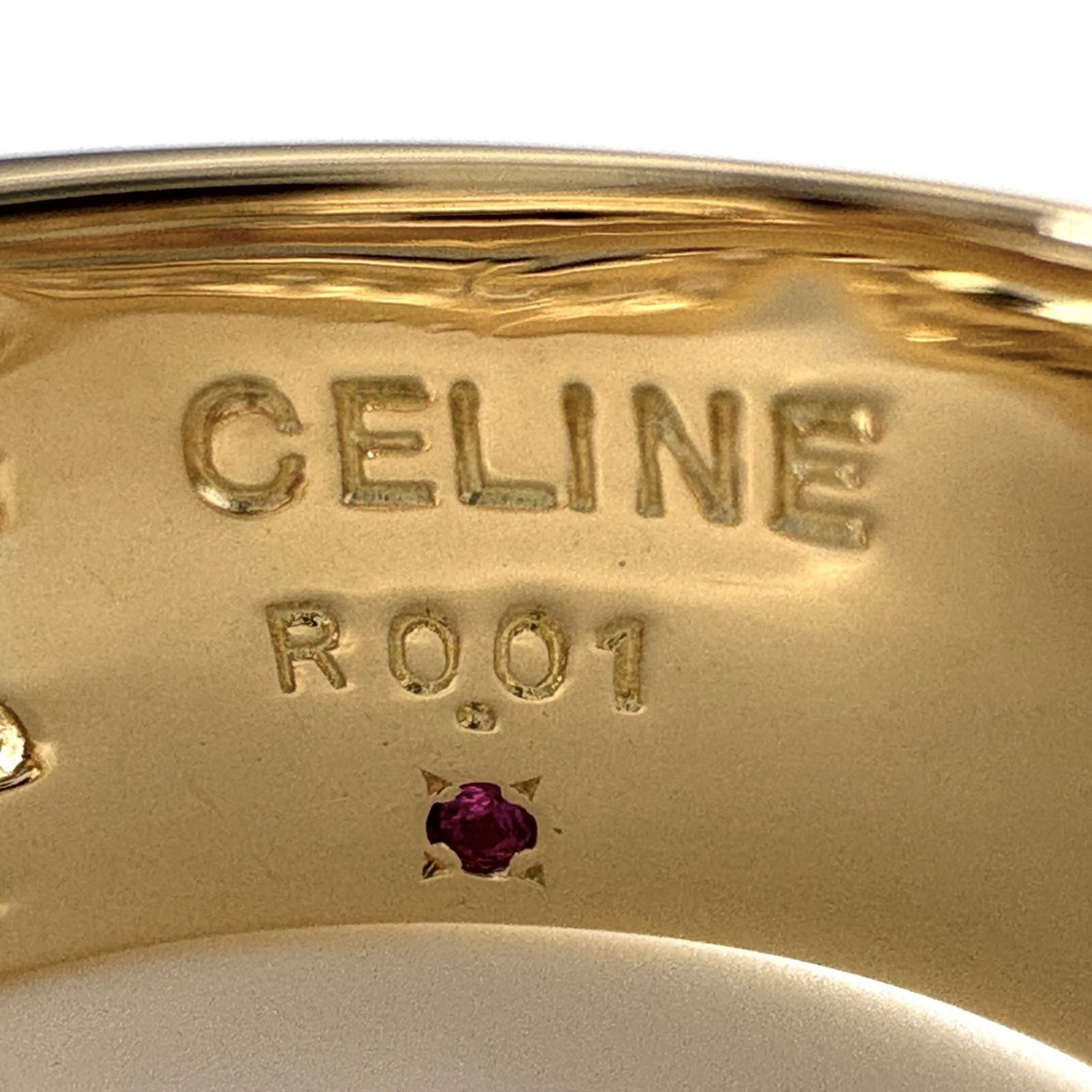 Celine CELINE Diamond and Ruby Ring in Yellow Gold (750) for Women