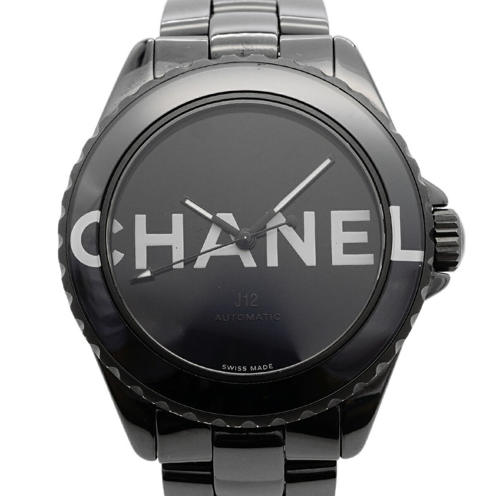 Chanel J12 Wanted de H7418 Black Dial Men's Watch — Very Good