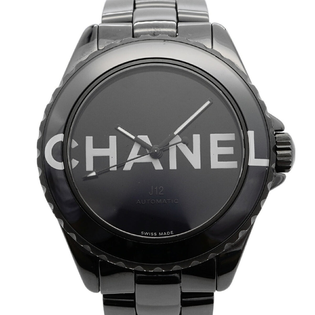 Chanel J12 Wanted de H7418 Black Dial Men's Watch — Very Good
