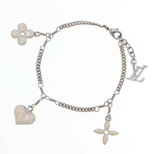 Louis Vuitton Sweet Monogram Bracelet M65476 Ivory Metal Flower Women's LOUIS VUITTON