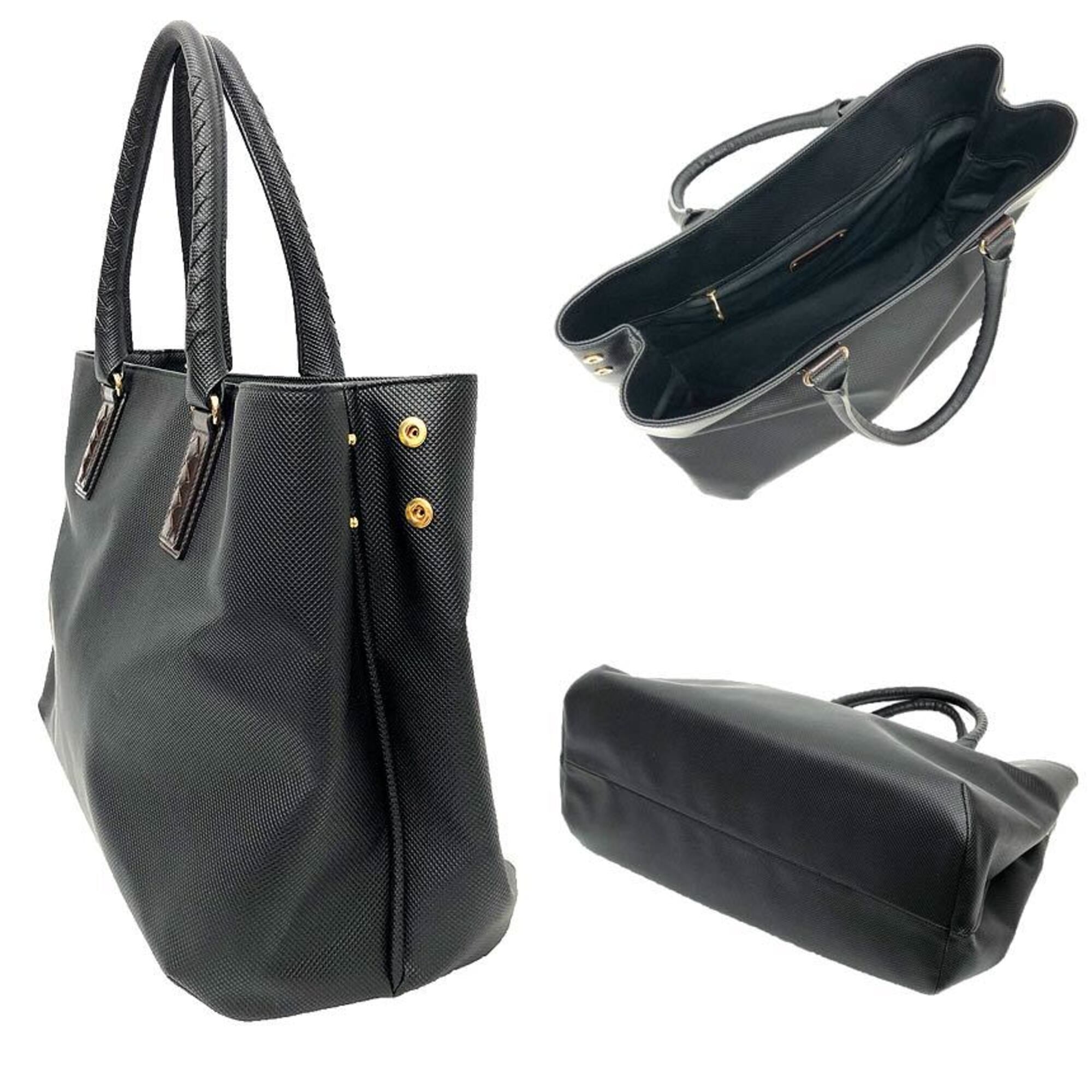Bottega Veneta Marco Polo Tote Bag 222499 Black — Like New