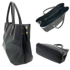 Bottega Veneta Marco Polo Tote Bag 222499 Black — Like New