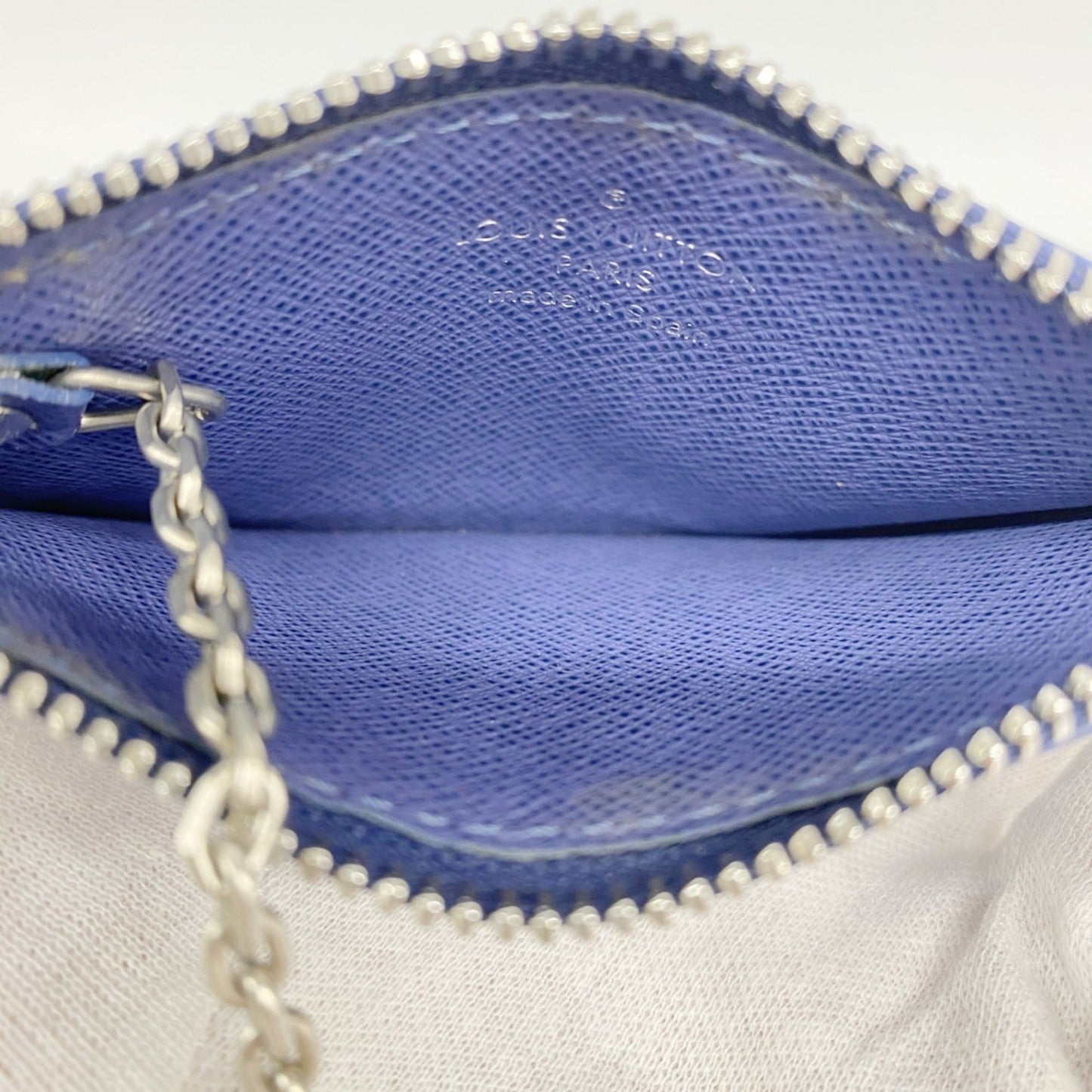 Louis Vuitton Epi Pochette Cle M6380G Myrtille Wallet/Coin Case for Men and Women