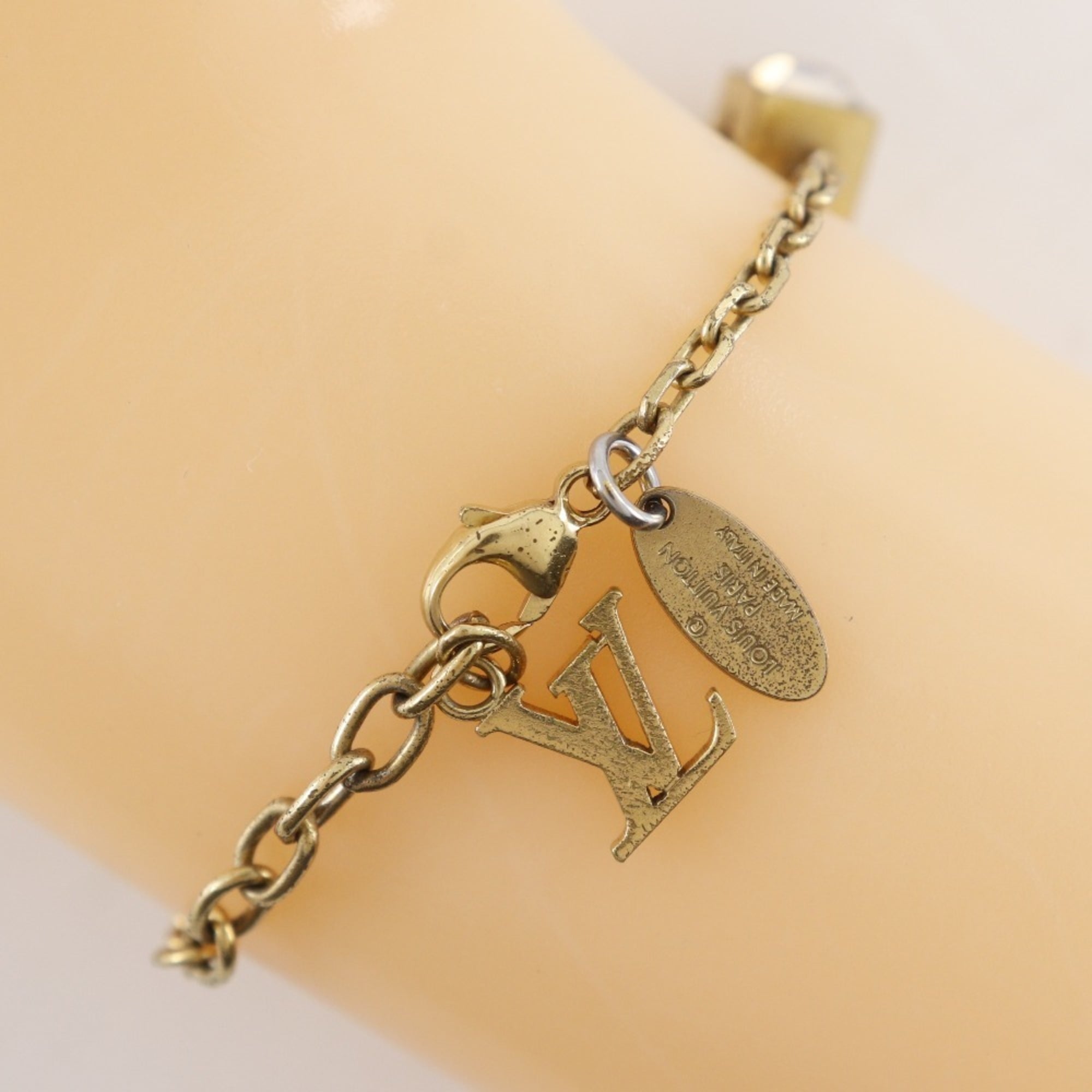 Louis Vuitton Gambling Bracelet M65209 Gold Plated OB0113 Approx. 12.5g Women's Rubbed Bra