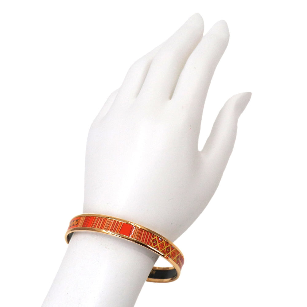 Hermes HERMES Email PM Bangle Bracelet Orange Gold — New - Store Return
