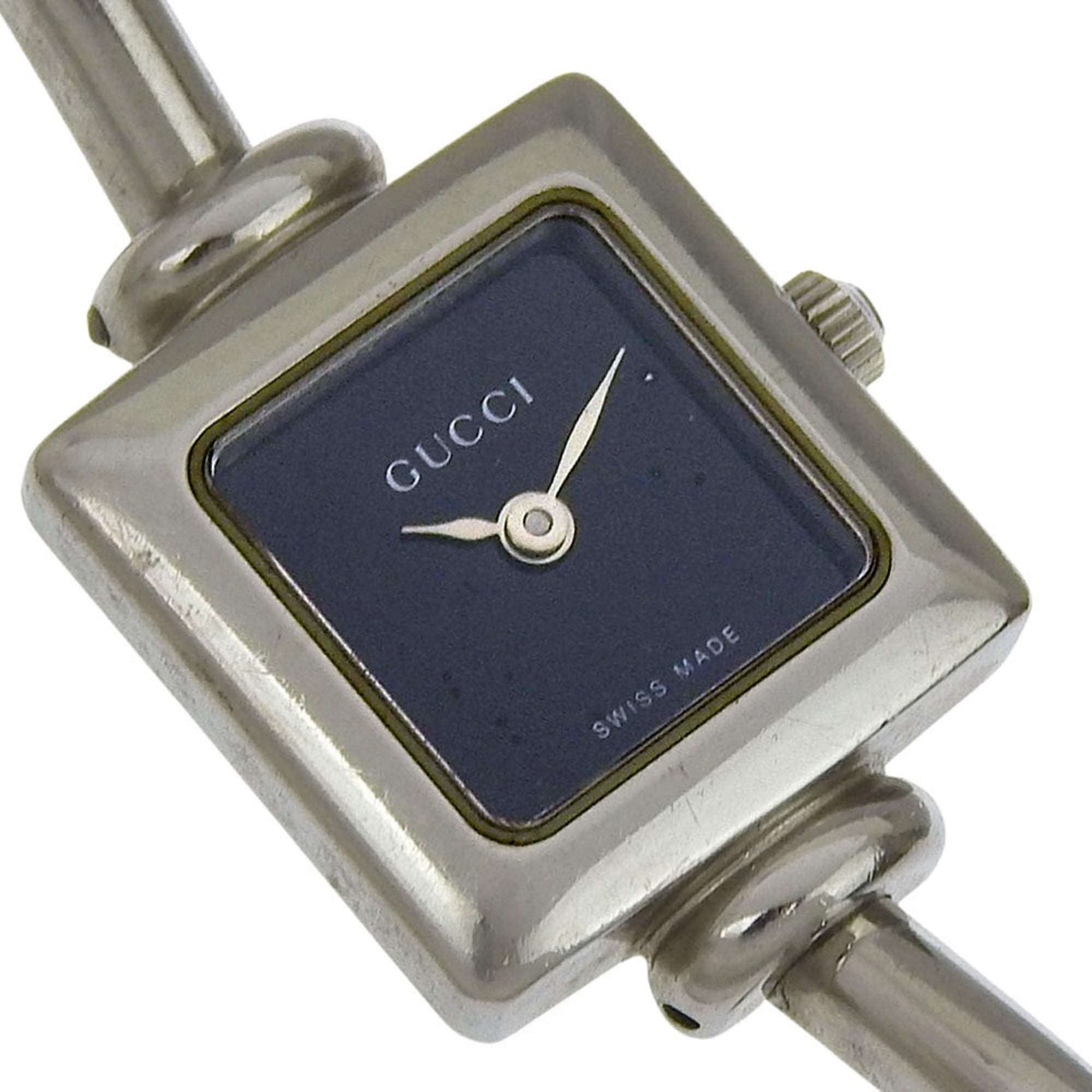 Gucci 1900L Stainless Steel Quartz Analog Watch with Black Dial for Women — Good