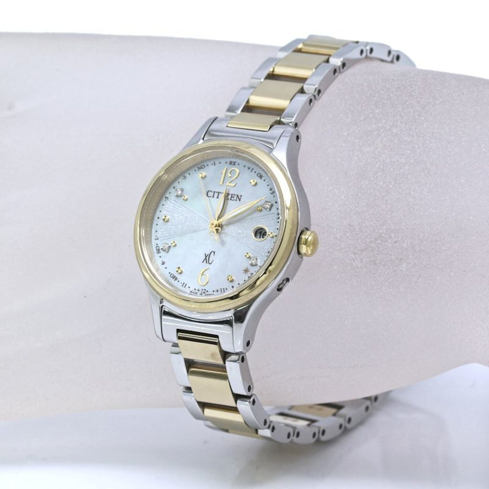 CITIZEN XC Cross Sea Hikari Collection Sakura ES9494-51D4P Diamond Limited Edition Women's Titanium Watch /40411 — Good