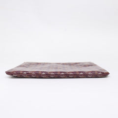 GOYARD Sena PM Clutch Bag Pouch Burgundy Silver Hardware Women's — Like New