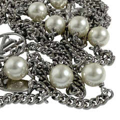 Louis Vuitton Women's Long Necklace, Midnight Pearl, M02908 — Like New