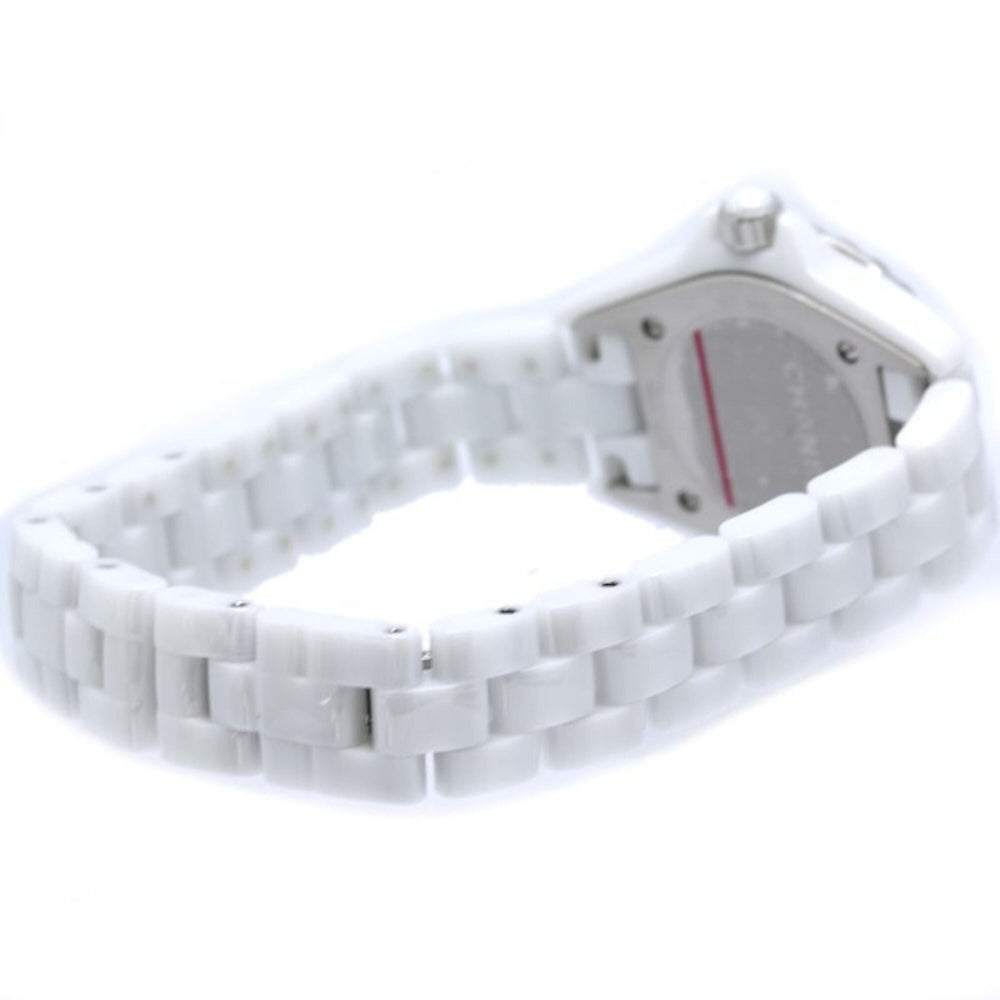 CHANEL J12 Diamond Bezel 8P H2572 Women's Watch White Ceramic x Stainless Steel 40445 — Good