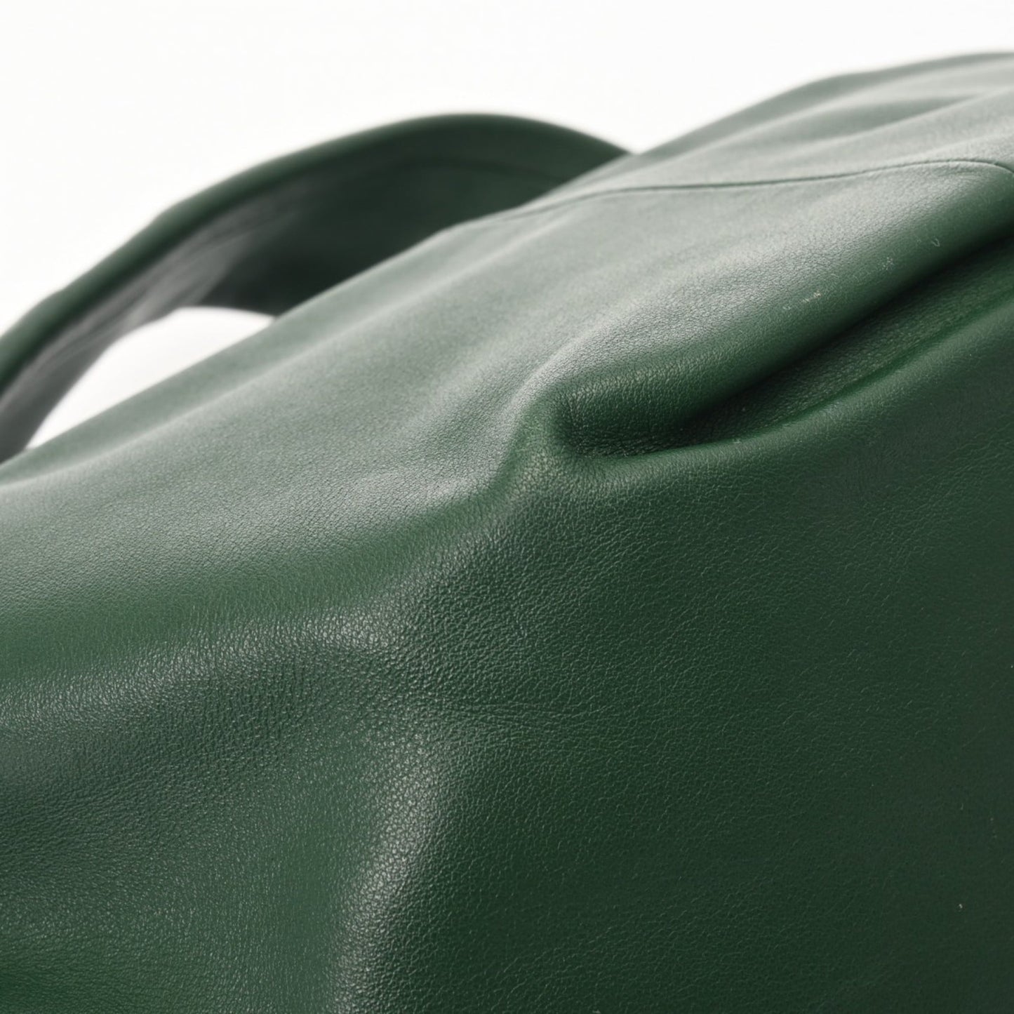 BOTTEGA VENETA Double Knot Green Women's Leather Handbag, A Rank, Pre-owned, Ginzo