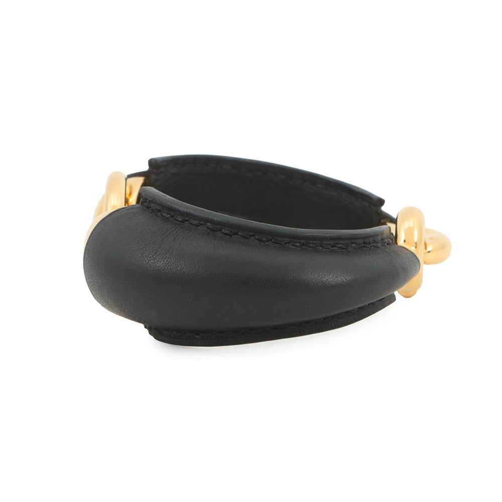 Hermes Bracelet Epure Eskettle Black Swift W Stamp Bangle HERMES BRACELET — Like New