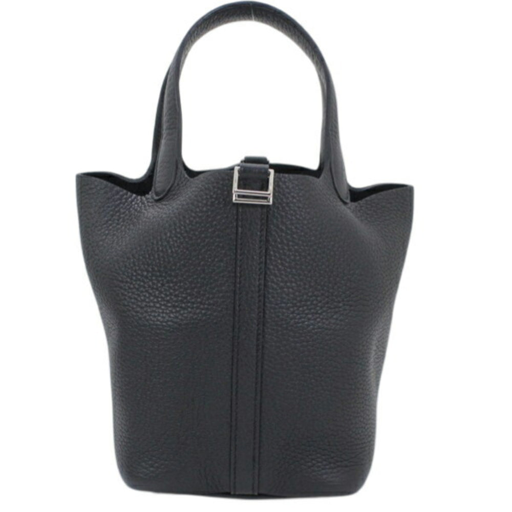 Hermes Picotin Lock PM 18 Handbag, Black, Taurillon Clemence Leather, HERMES Tote Bag, Women's T6165 — Like New