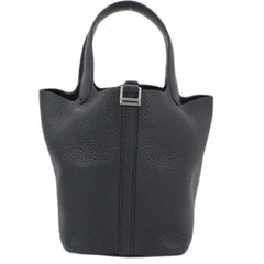 Hermes Picotin Lock PM 18 Handbag, Black, Taurillon Clemence Leather, HERMES Tote Bag, Women's T6165 — Like New