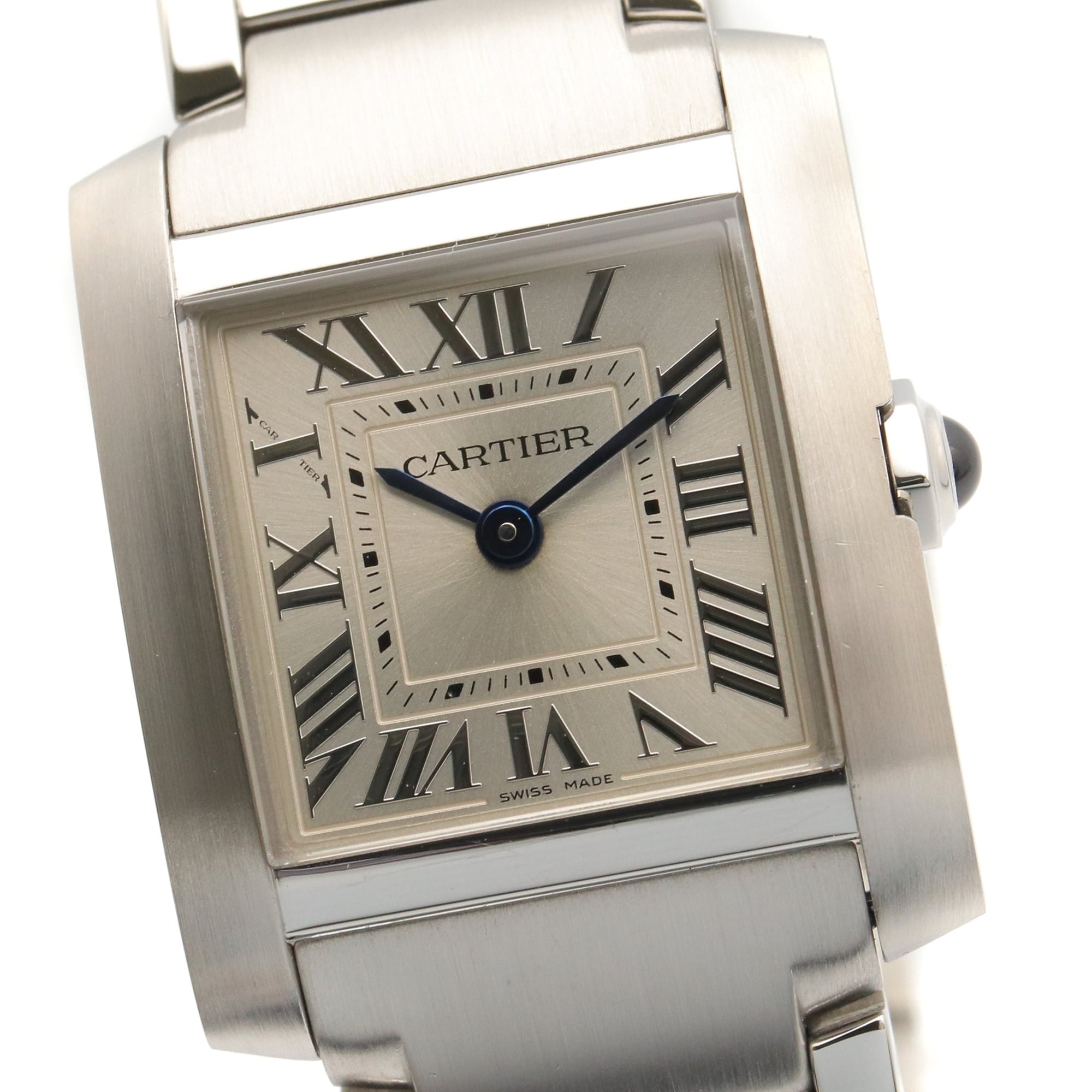 Cartier Tank Française SM Watch, Stainless Steel, Ladies, Silver Tone, WSTA0065 — Very Good
