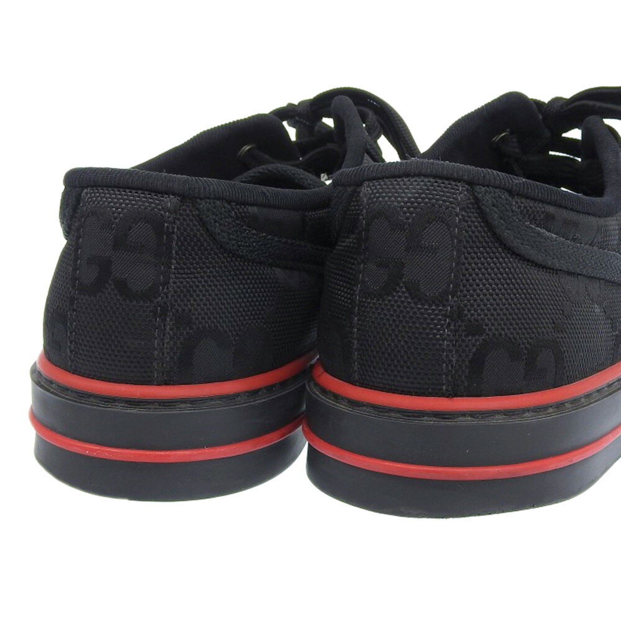 GUCCI Shelly Line GG Canvas Tennis 1977 Off the Grid Shoes Black 6 629242 H9H70 1072 Men's