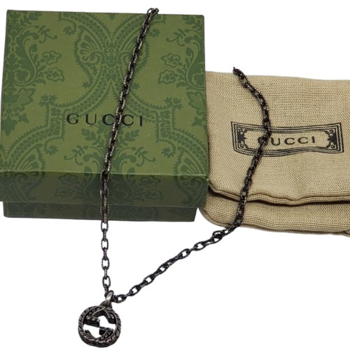 GUCCI Gucci Interlocking G Necklace Ag925 Silver Men's Women's Kaizuka Store IT4AYNH7ZP8E RK2004D