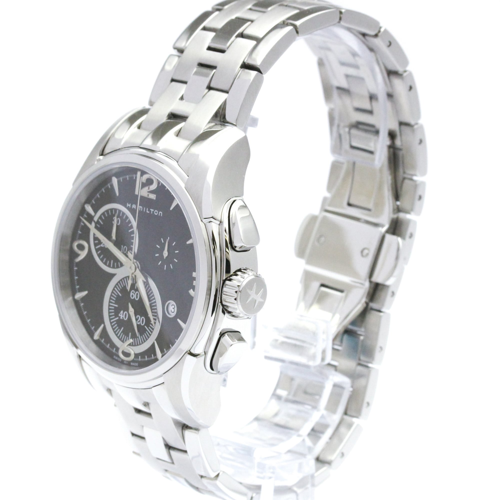 HAMILTON Jazzmaster Stainless Steel Quartz Mens Watch H32612135 Polished — Very Good