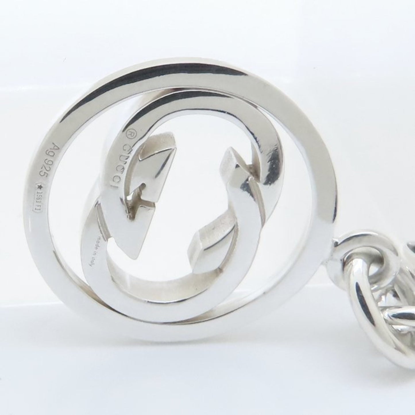 GUCCI Interlocking G Necklace Silver 925 293964