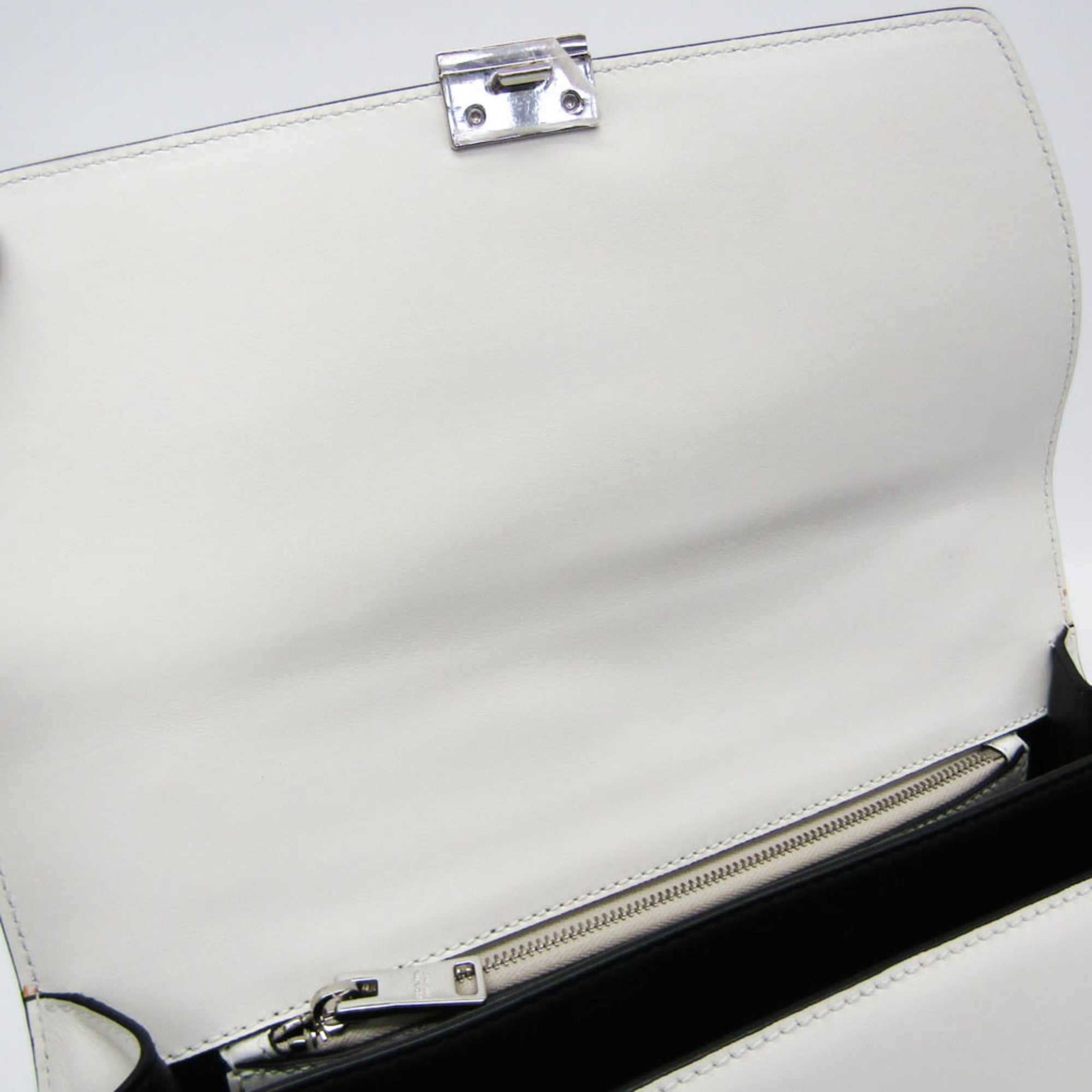 Prada Electra Studs 1BD120 Women's Leather Handbag,Shoulder Bag White — Like New