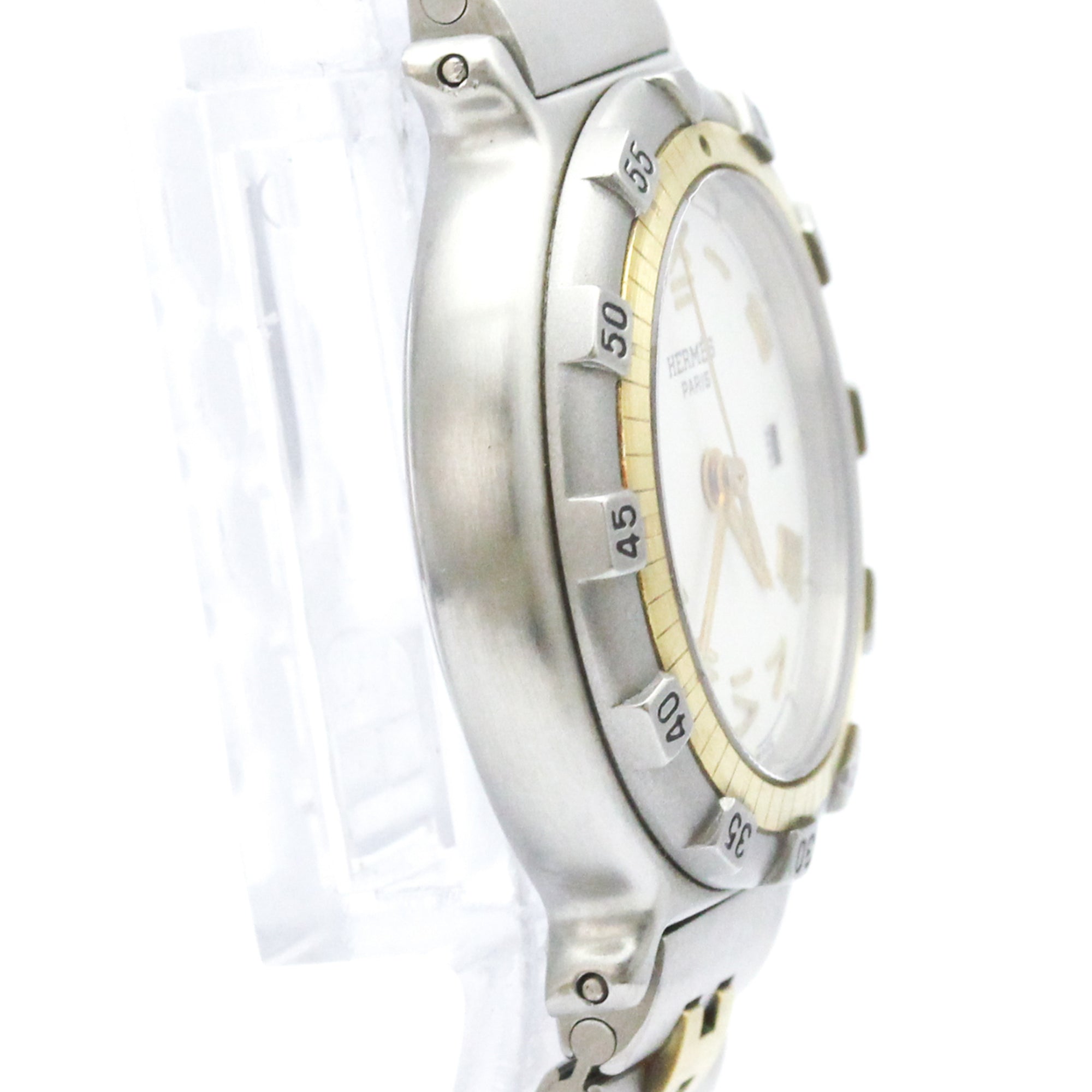 HERMES Captain Nimo Gold Plated Steel Quartz Ladies Watch — Very Good
