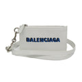 Balenciaga Coin Card Holder 594548 Men,Women Leather Coin Purse/coin Case White
