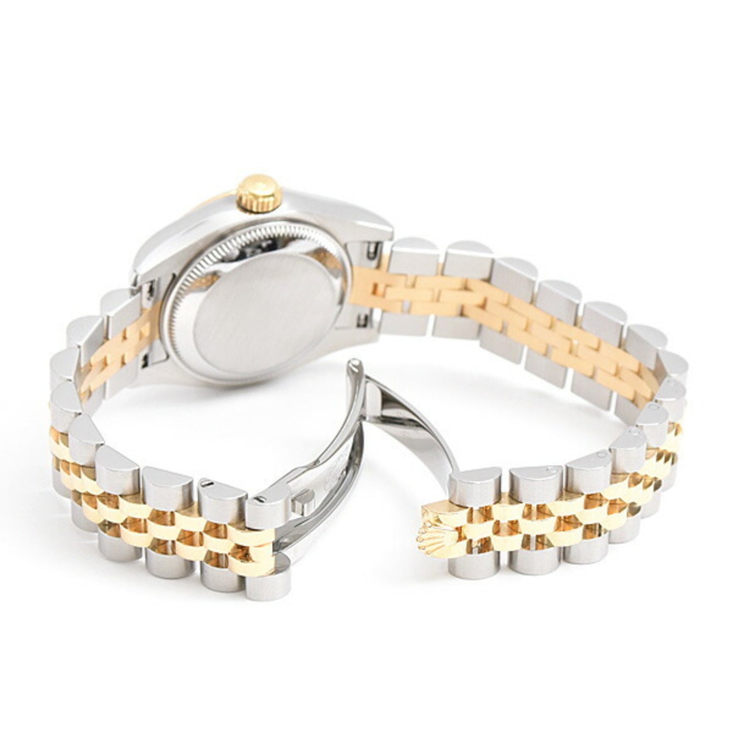 Rolex Women's Datejust 10P Automatic Watch with Random Gold Crystal Dial, Stainless Steel and Yellow Gold, Model 179173G