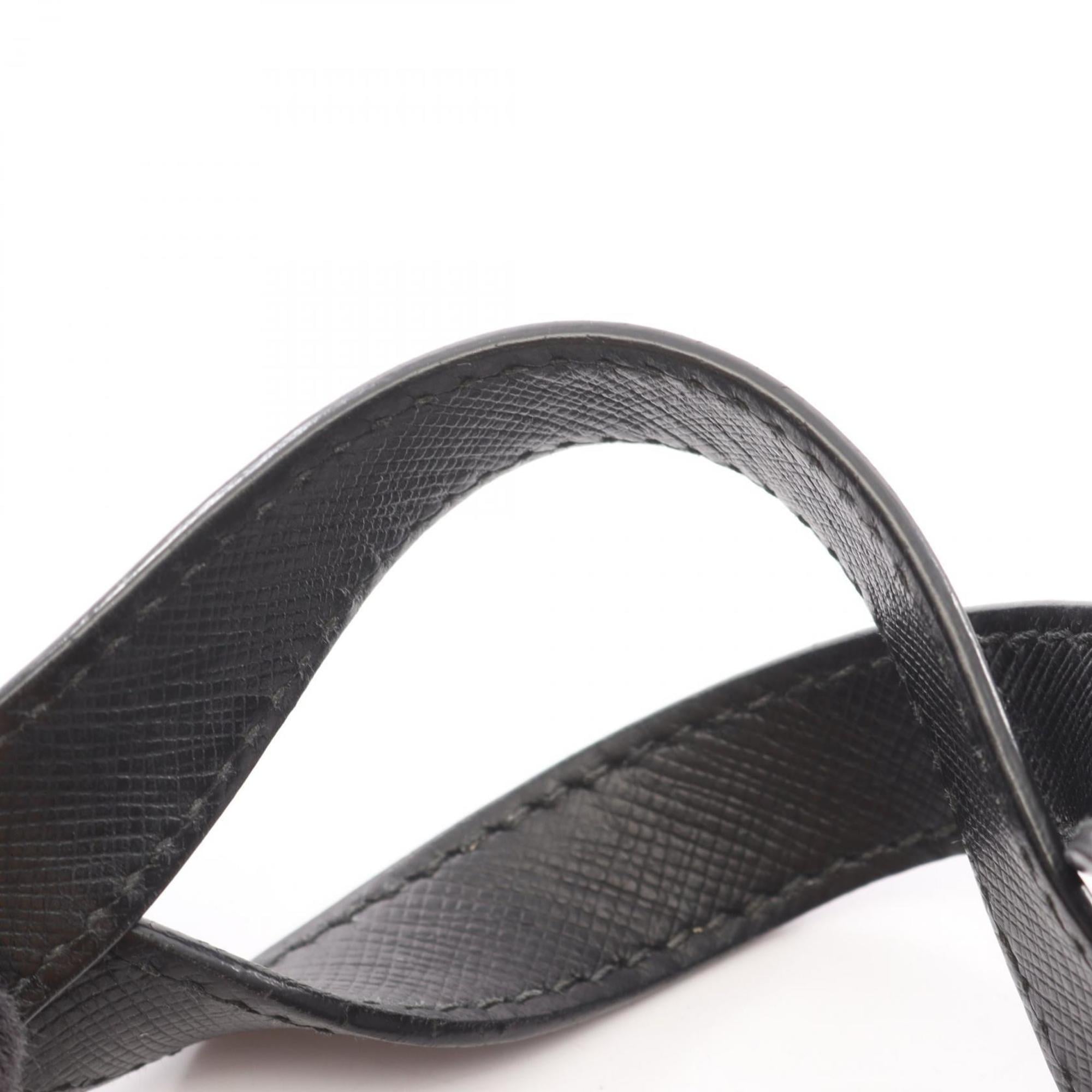 Prada tote bag in nylon and Saffiano leather black multicolor.