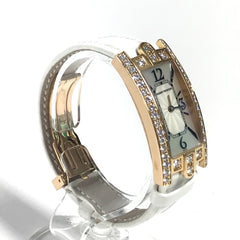 HARRY WINSTON 330 LQWL.M D3.1 Diamond Bezel Lady Avenue C Women's Watch, 18K Gold, Au750, White — Very Good