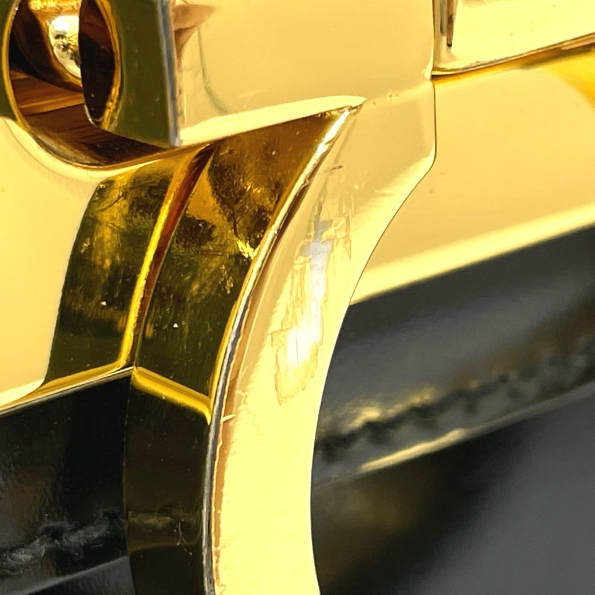 Salvatore Ferragamo AQ-212193 Gancini Bag 2WAY Hand Bag Hand Bag Black GoldHardware