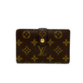LOUIS VUITTON Louis Vuitton Portefeuille Viennois Monogram Leather Bi-fold Wallet with Clasp Closure, Brown, 35890