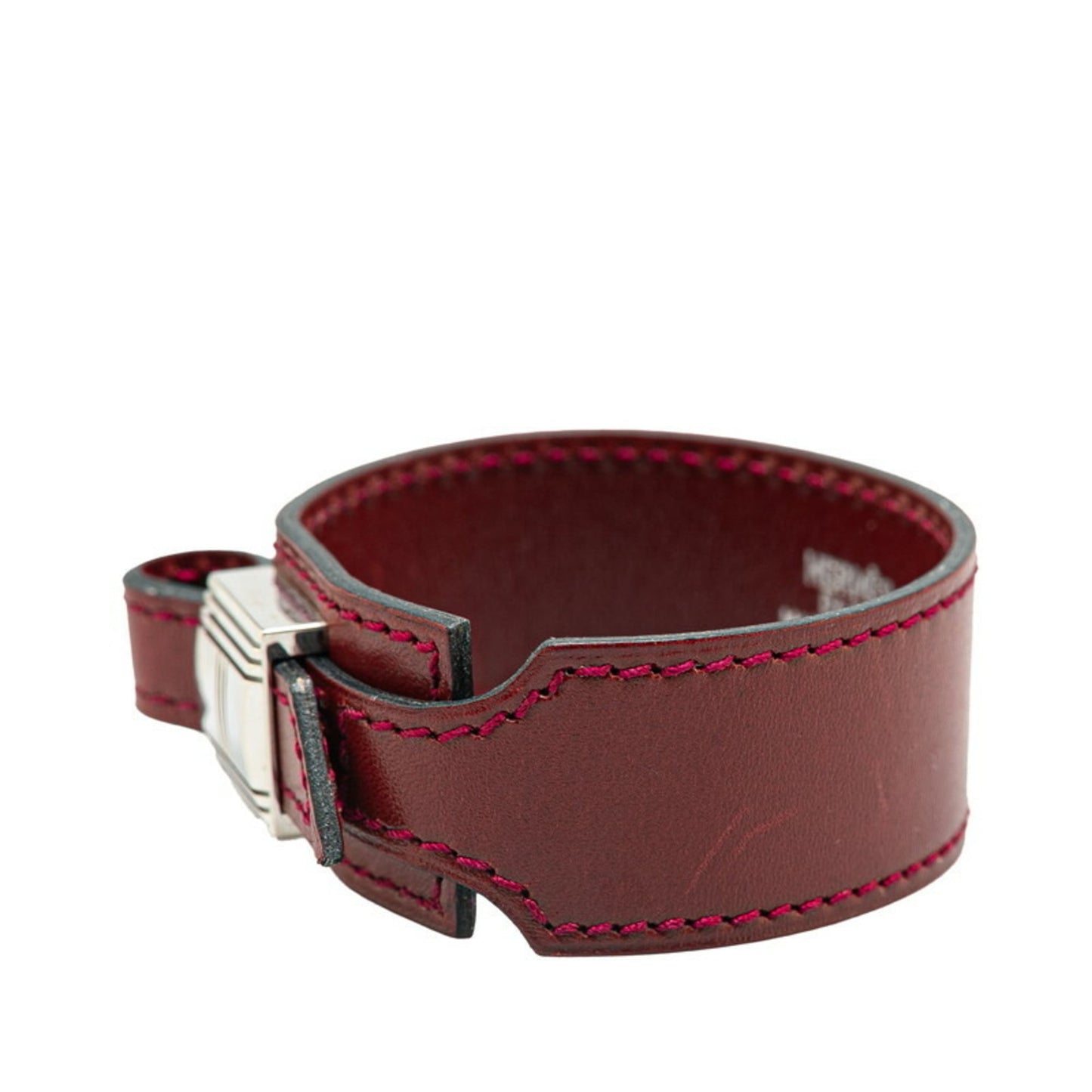 Hermes Artemis Bangle Wine Red Box Calf Women's HERMES