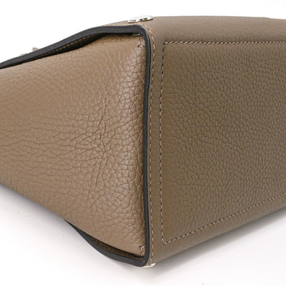 HERMES Sac Vello handbag, Taurillon Clemence leather, women's, Etoupe — New - Store Return