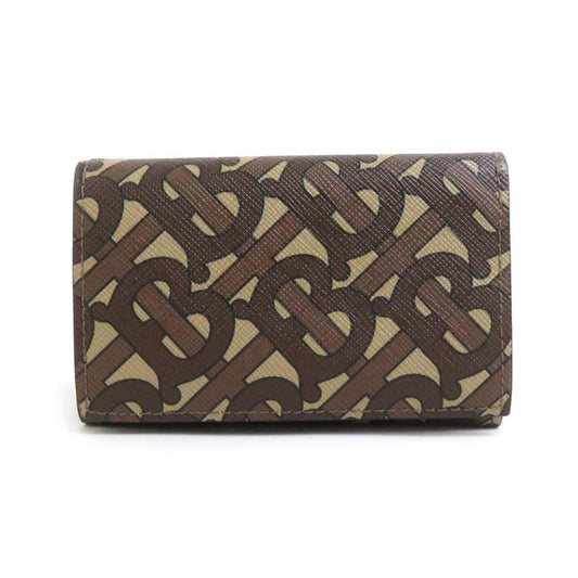 Burberry BURBERRY Tri-fold Wallet Coated Canvas Brown Men's Women's 56078k