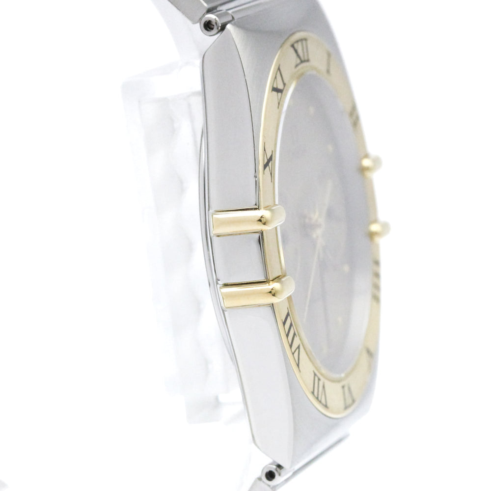 OMEGA Constellation 18K Gold Steel Quartz Mens Watch 396.1070 Polished — Very Good