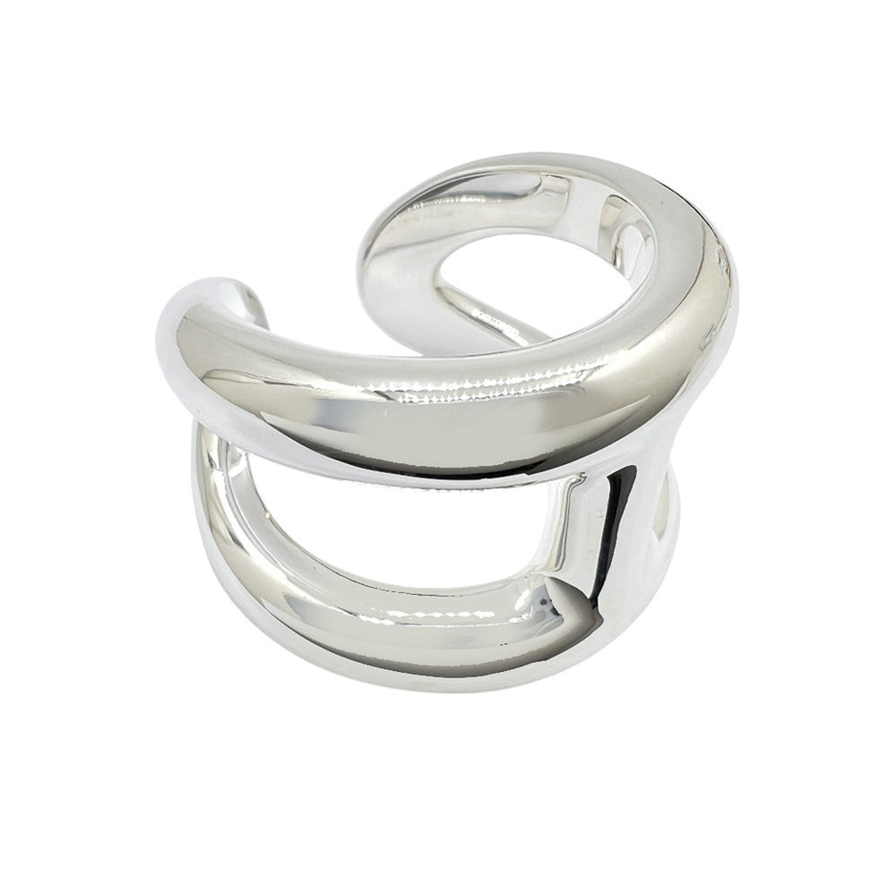 HERMES Osmos Ring, SV925, Size 53, Silver, Men's/Women's — Like New