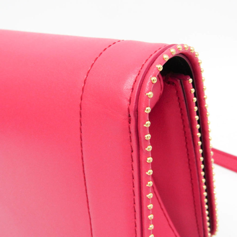 Salvatore Ferragamo Vara FZ-21 O001 Women's Leather Shoulder Bag Pink — Like New