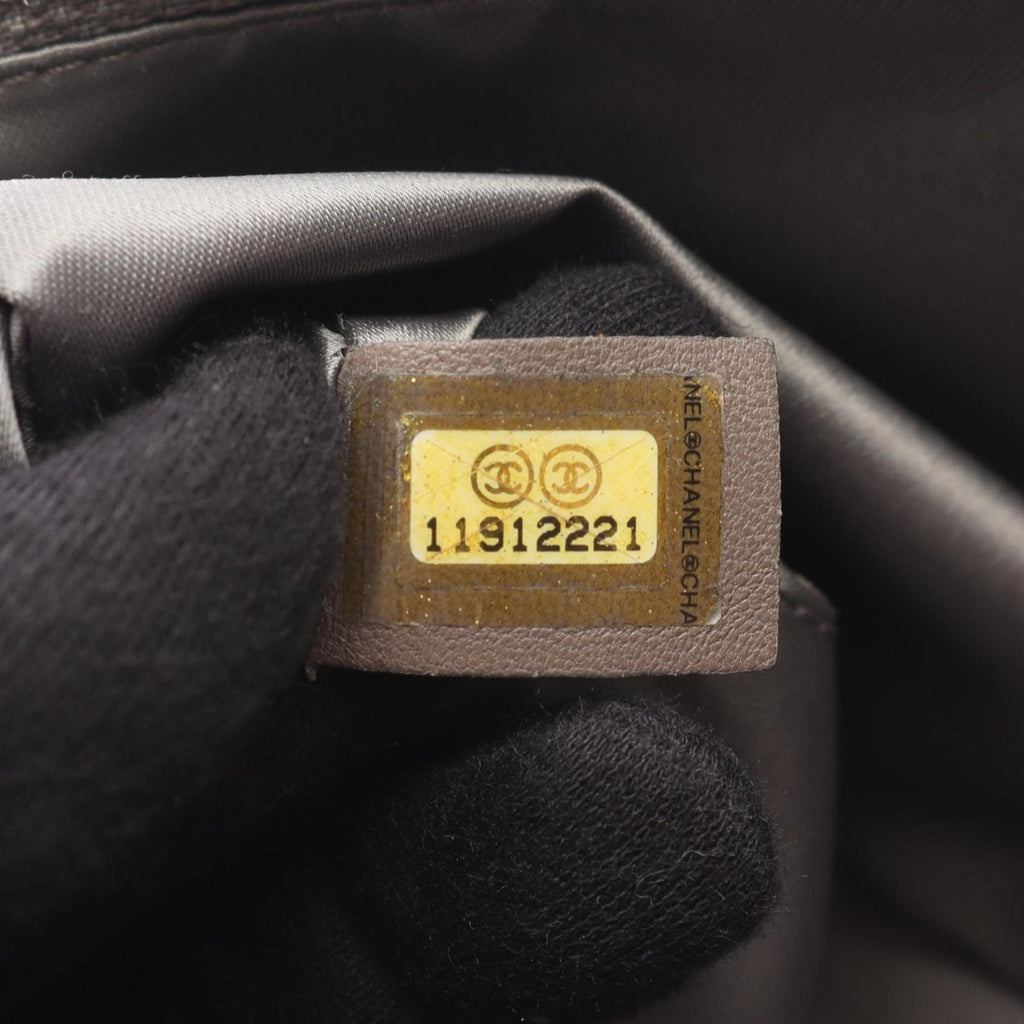 Chanel 2.55 Punched Leather Shoulder Bag, Women's, Silver