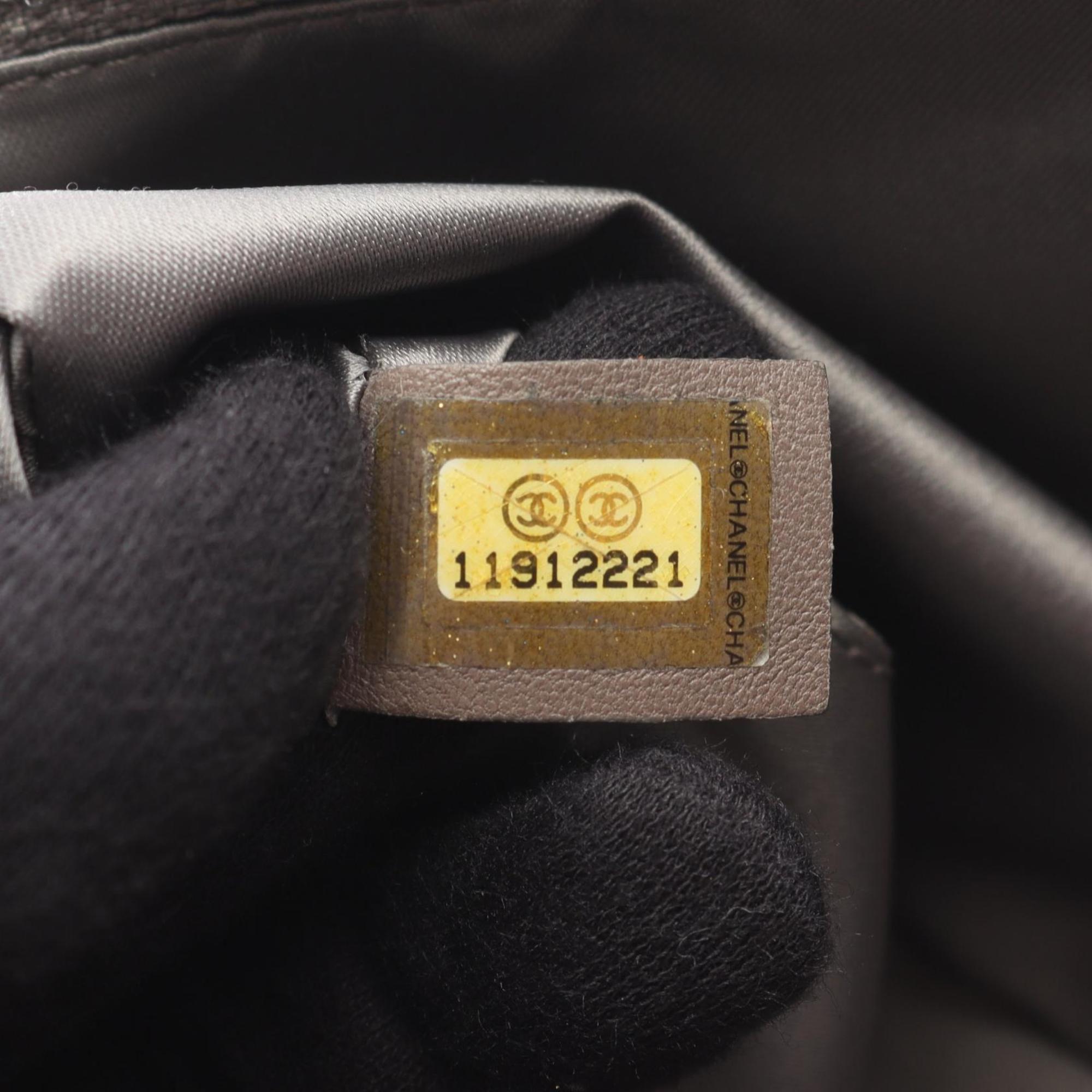 Chanel 2.55 Punched Leather Shoulder Bag, Women's, Silver