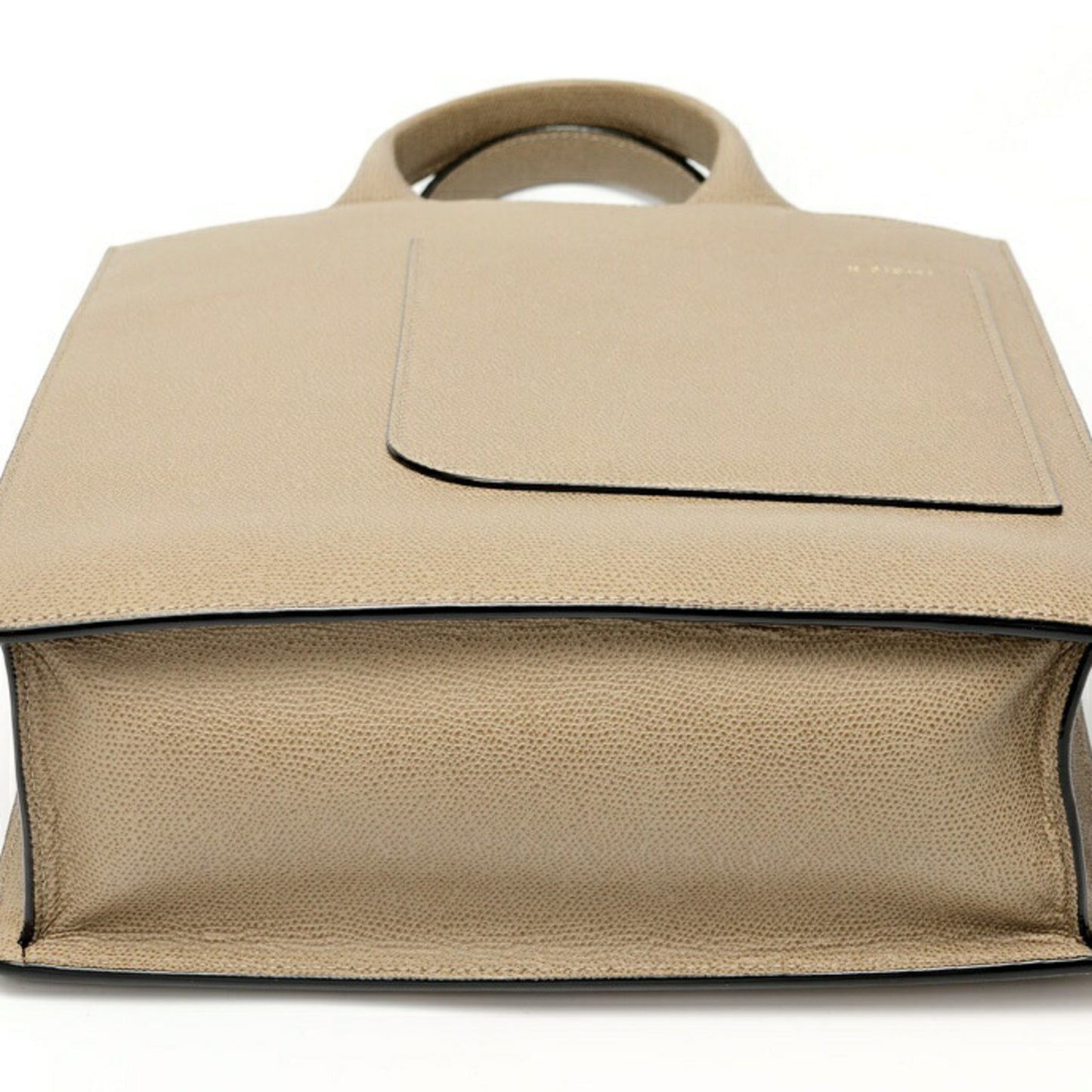 Valextra Boxy Small Tote Bag Soft Calfskin Greige E-158532