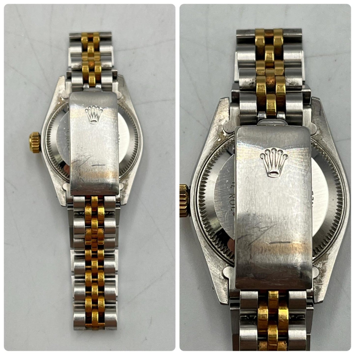 Rolex Datejust Watch 69173G with 10 Diamonds, Stainless Steel and Yellow Gold, Women's