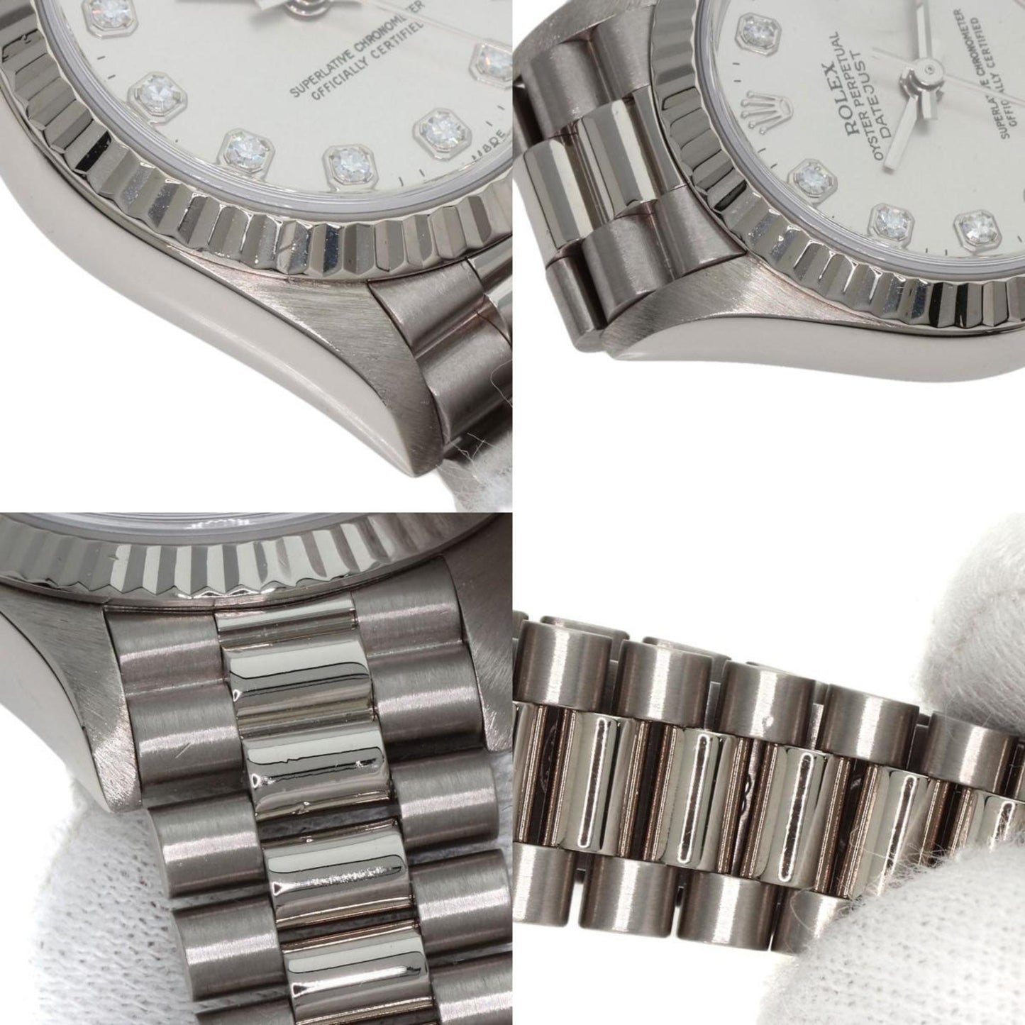 Rolex 79179G Datejust 10P Diamond Watch K18 White Gold K18WG Ladies