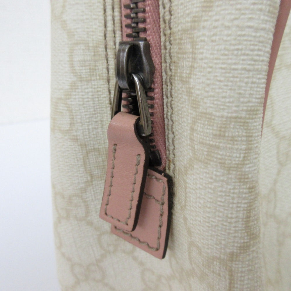 GUCCI Sherry Line GG Pattern Clutch Bag/Second Bag 189818 White/Pink Women's — Like New