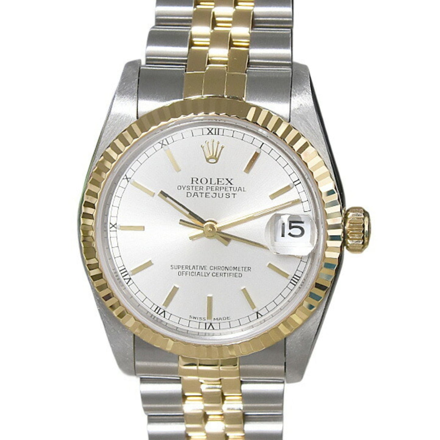 Rolex Datejust 31 Automatic Watch, Unisex, A Series, Silver Dial, Stainless Steel and Yellow Gold, ROLEX 78273