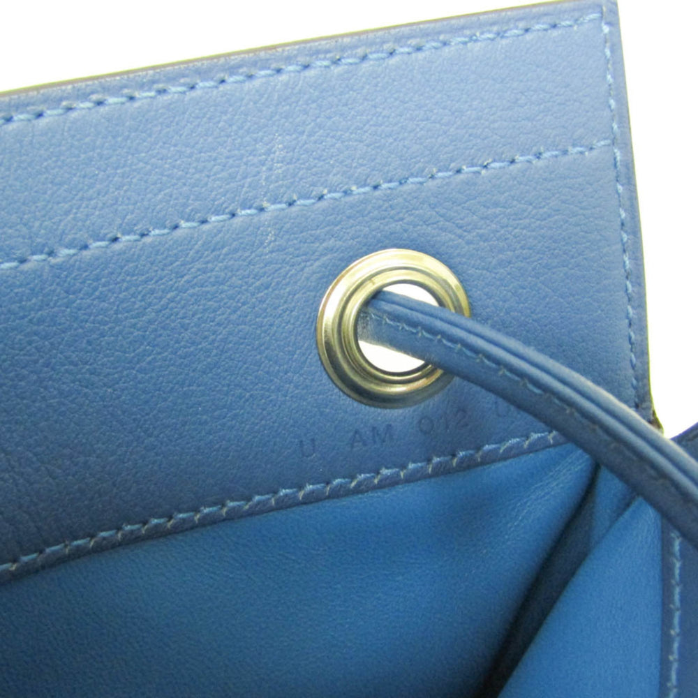 Hermes Aline Mini H082365CKAA Women's Agneau Milo,Swift Leather Shoulder Bag Blue — Like New