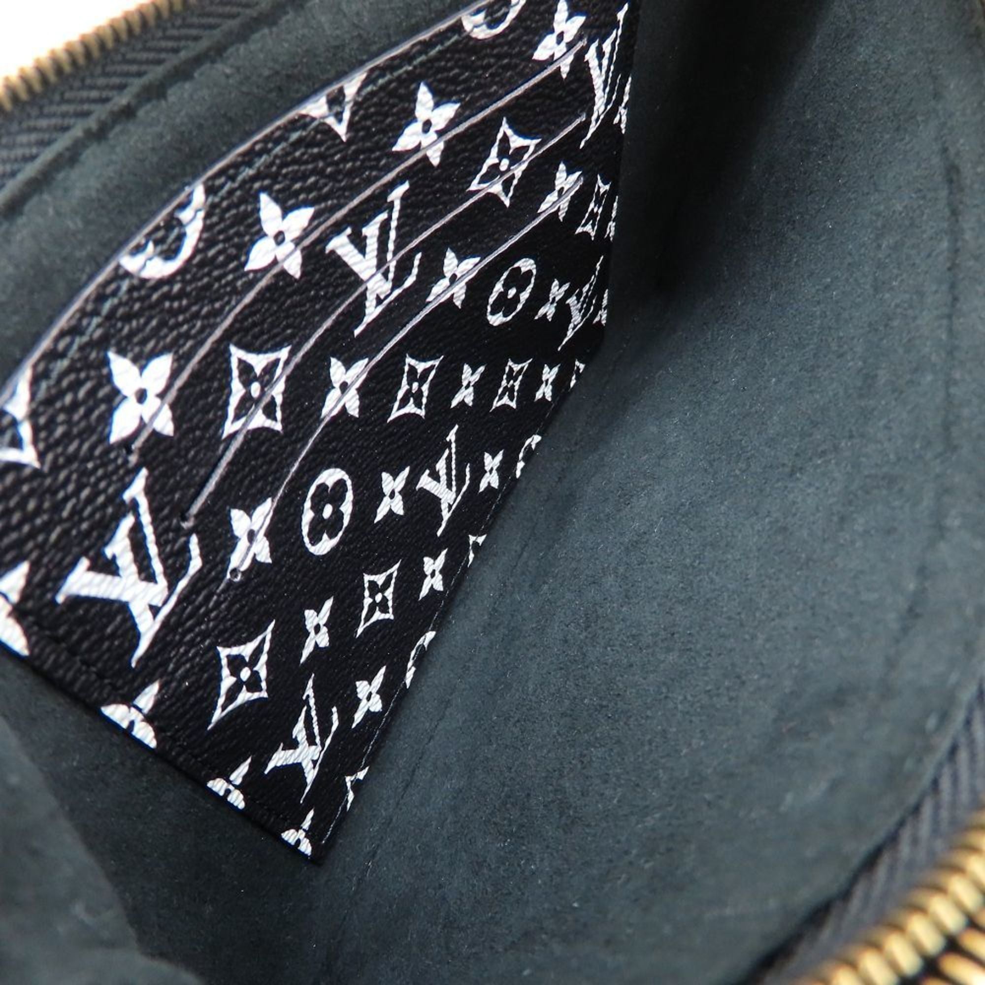 LOUIS VUITTON Monogram Jungle Pochette Double Zip M67874 Shoulder Bag in Noir Brown, Women's, 352766